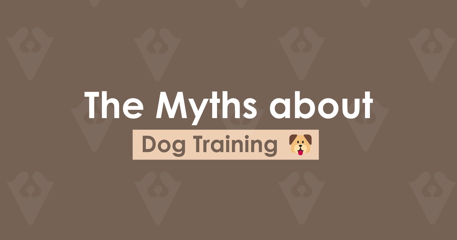 Myths about dog training